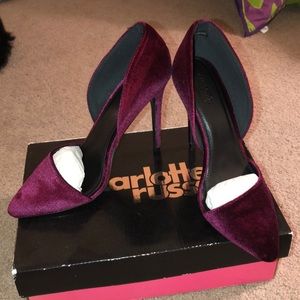 Berry colored Charlotte Russe heels